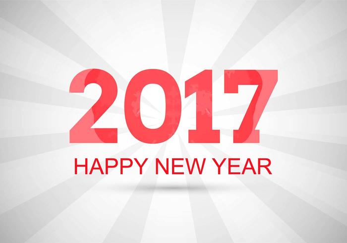 Free Vector New Year 2017 Background