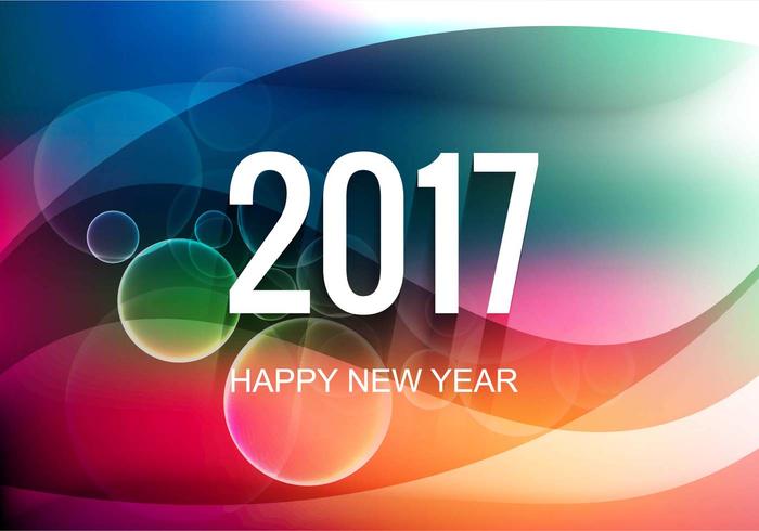 Free Vector New Year 2017 Background