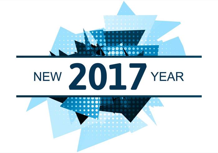 Free Vector New Year 2017 Background