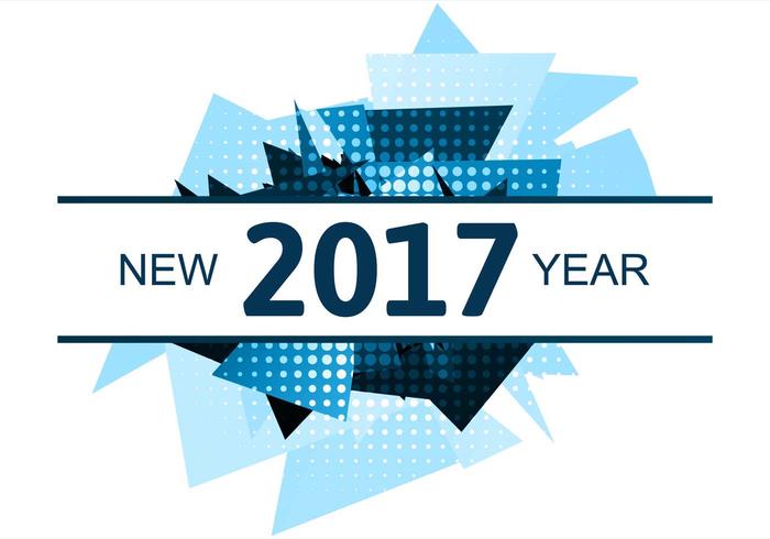 Free Vector New Year 2017 Background