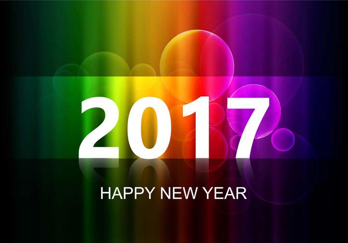 Free Vector New Year 2017 Background