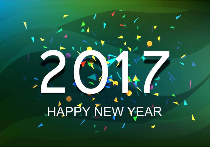 Free Vector New Year 2017 Background