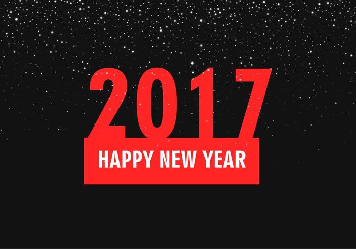 Free Vector New Year 2017 Background