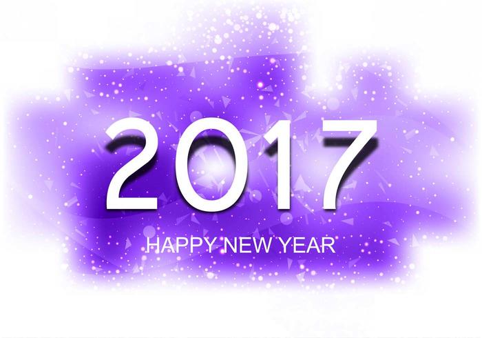 Free Vector New Year 2017 Background