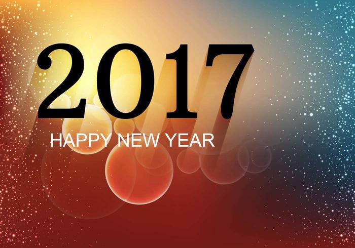 Free Vector New Year 2017 Background