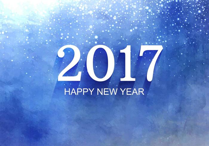 Free Vector New Year 2017 Background