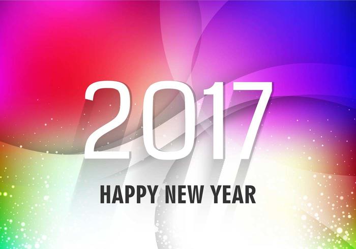 Free Vector New Year 2017 Background