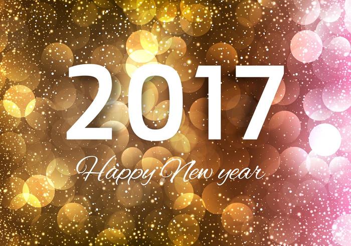 Free Vector New Year 2017 Background