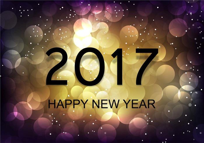 Free Vector New Year 2017 Background