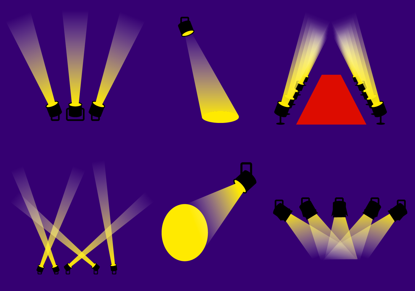 Free Hollywood Lights Vector 133169 Vector Art at Vecteezy