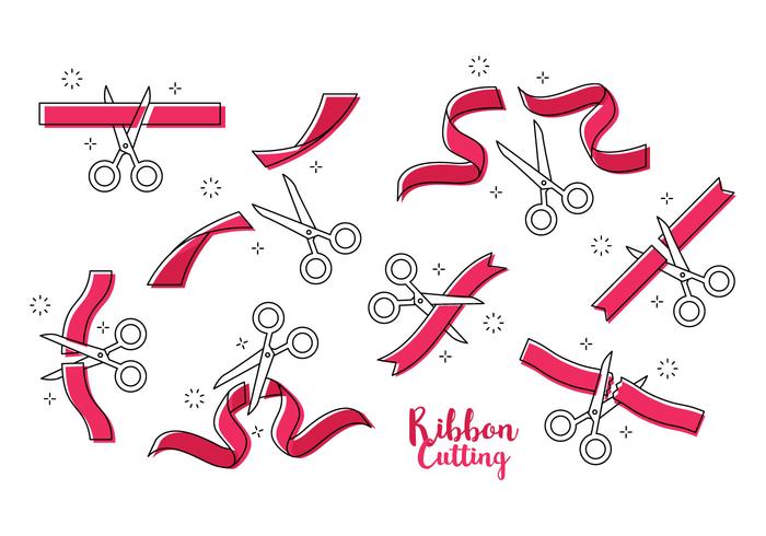 Free Ribbon Cutting Vector