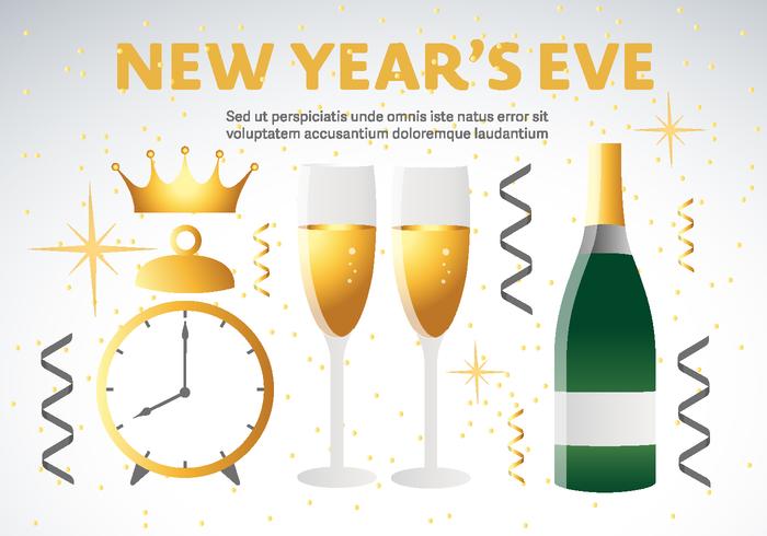 Happy New Year Vector Decorations