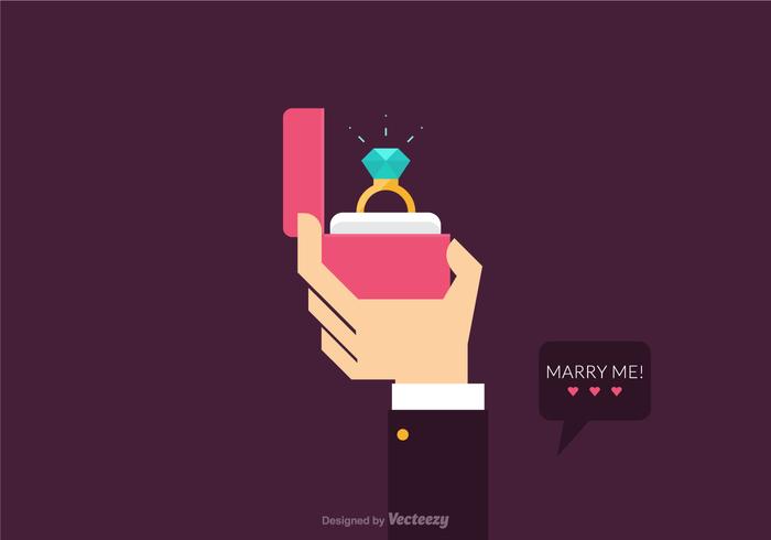Free Vector Proposal Marriage Illustration Free Vector Proposal Marriage Illustration