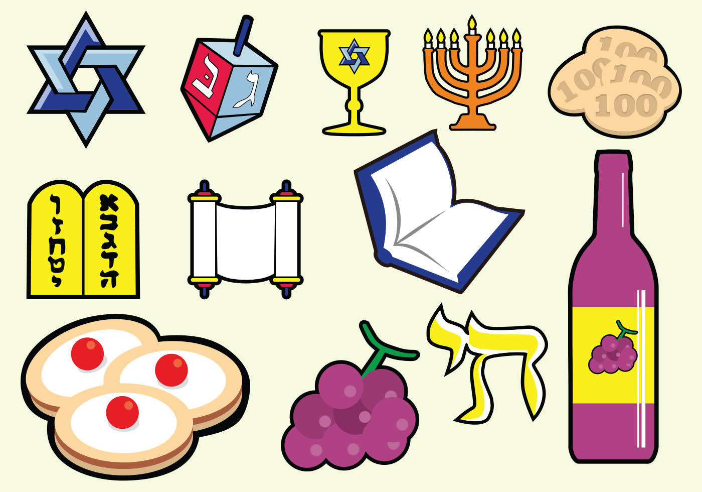 Shabbat Jewish Icon 133302 Vector Art At Vecteezy