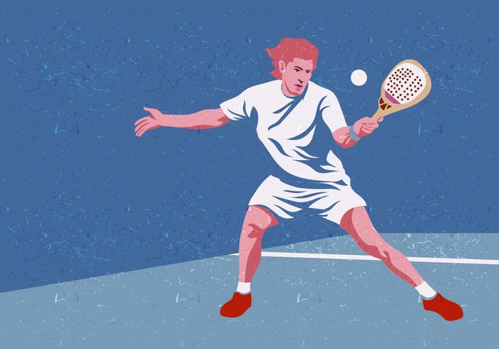 Padel Tennis Player vector