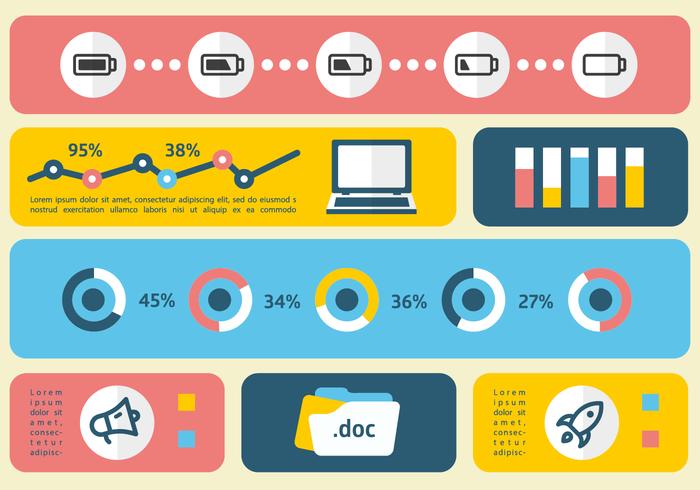 Lineal plana de marketing digital ilustración vectorial vector