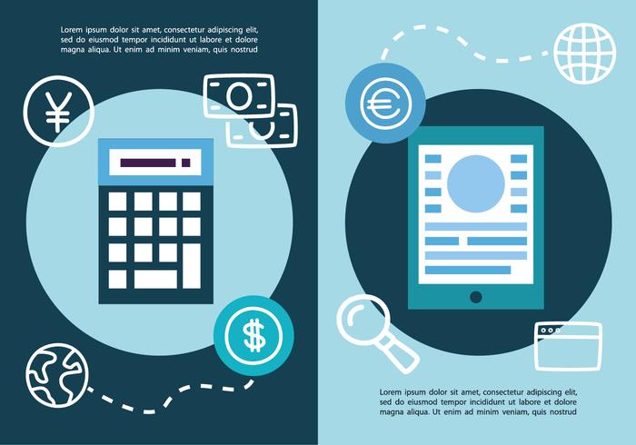 Ilustración vectorial de negocios de marketing digital libre vector