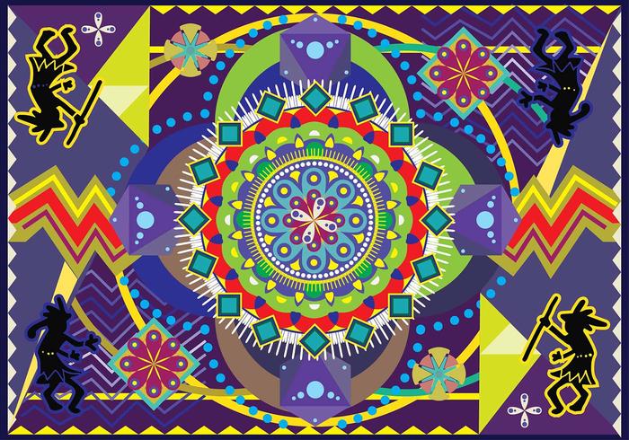 Huichol arte vectorial vector