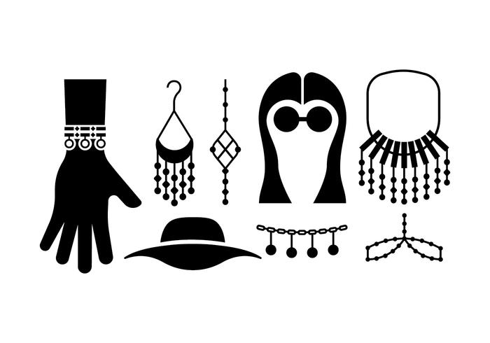 Accesorios bohemios / gitanos vector