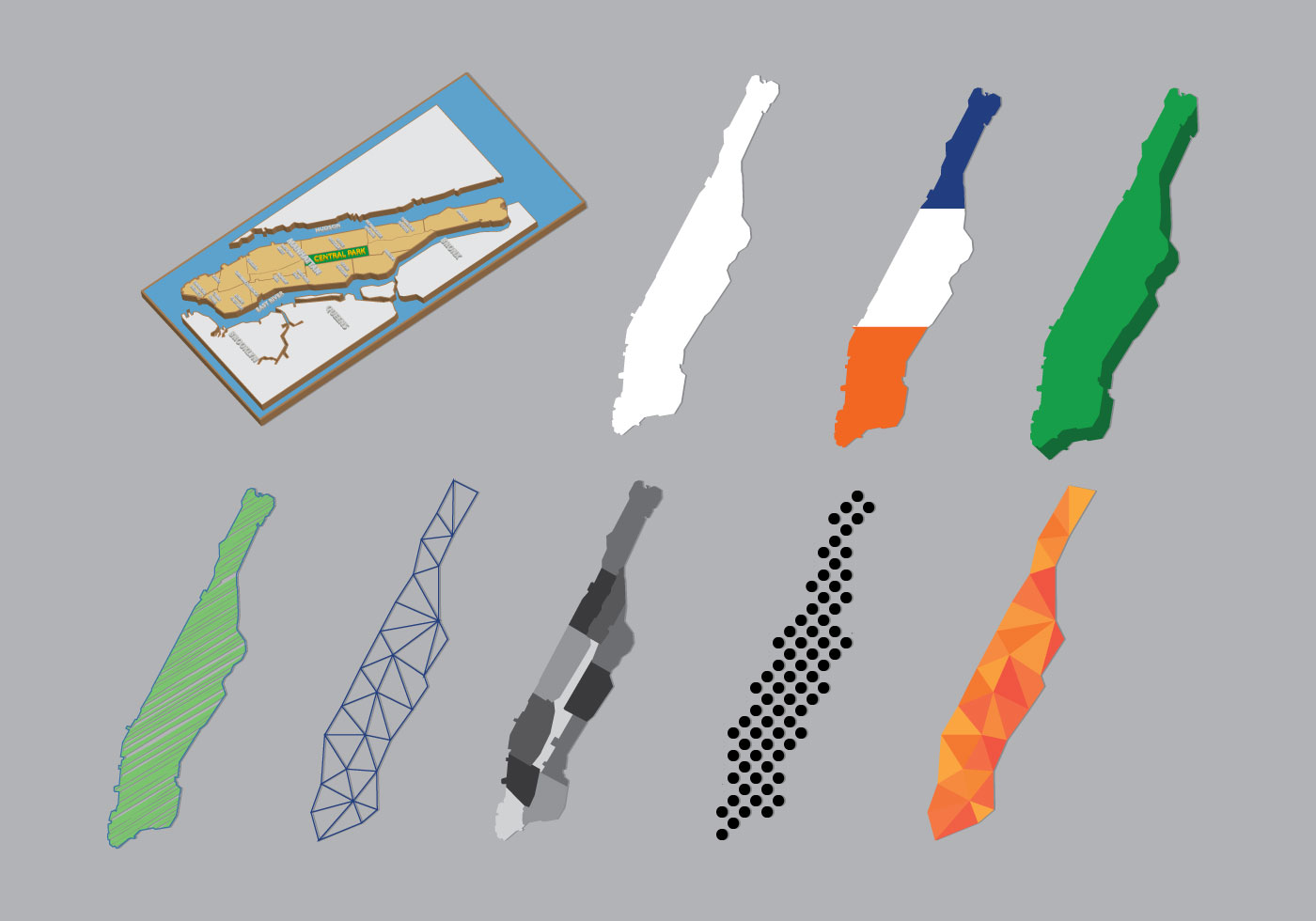 Free Manhattan Map 133357 Vector Art at Vecteezy