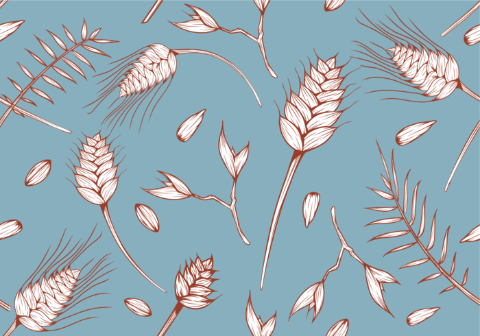 Sea Oats Pattern Vector Sea Oats Pattern Vector