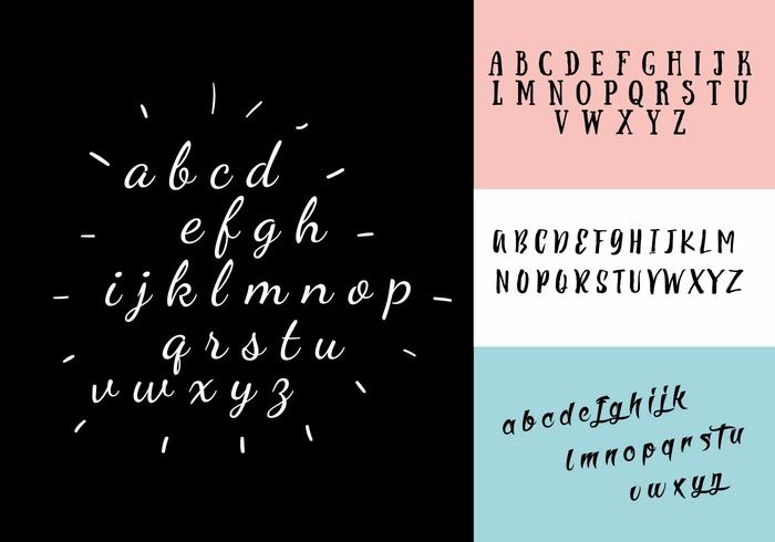 Decorative Alphabet Vector Set