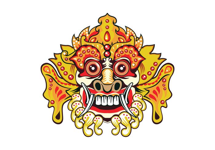 Bright Barong Mask vector