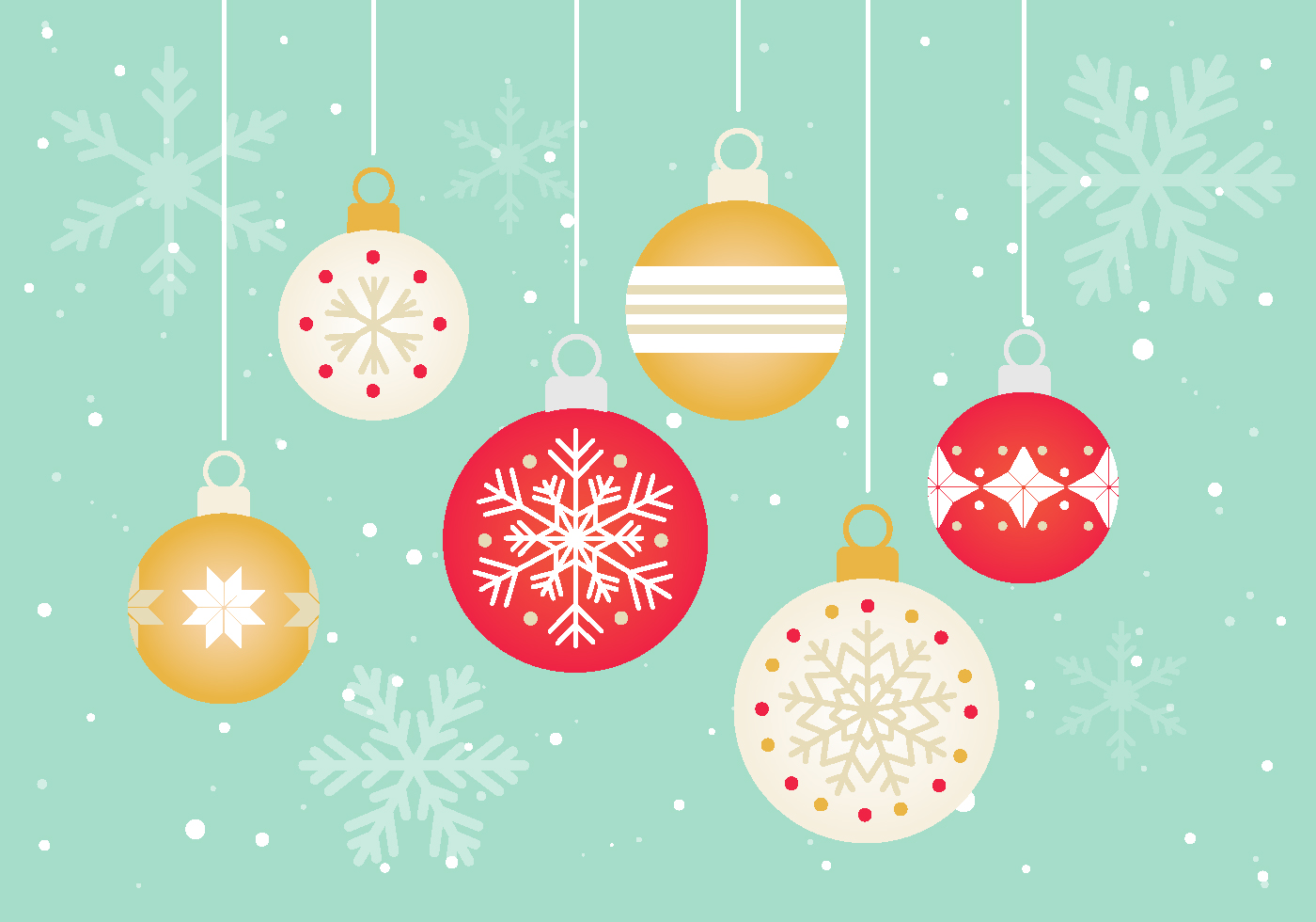 christmas decorations vector free download