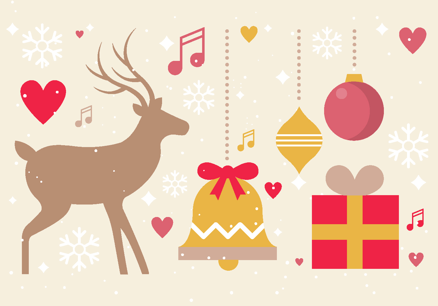 Download Free Vector Christmas Design Elements 133469 Vector Art at Vecteezy