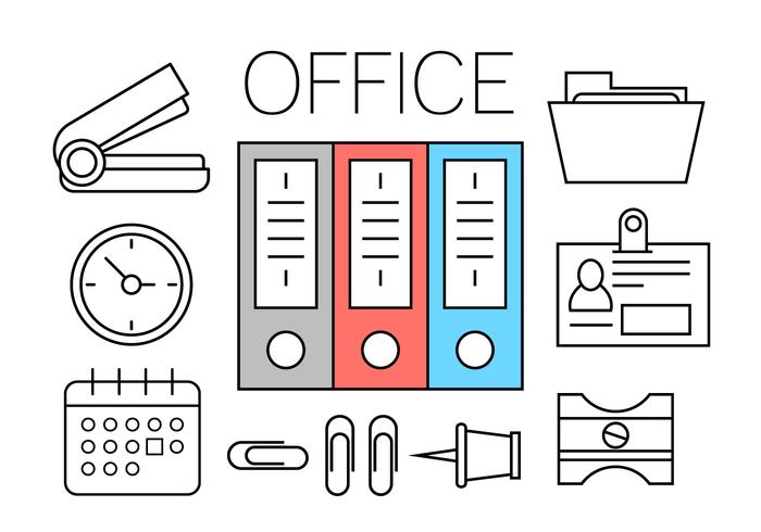 Free Office Icons vector