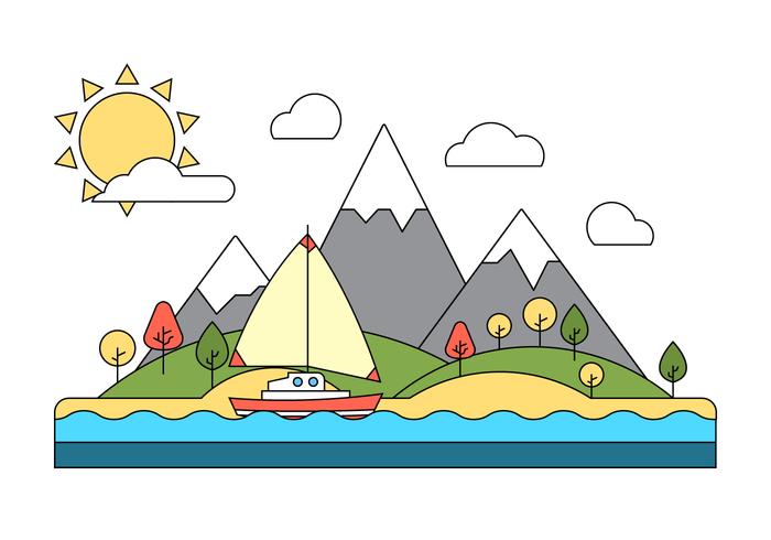 Free Landscape Vector Illustration