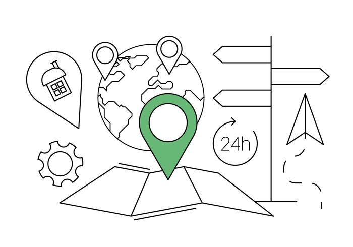 Free Navigation Icons vector