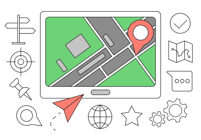 Free Navigation Icons vector