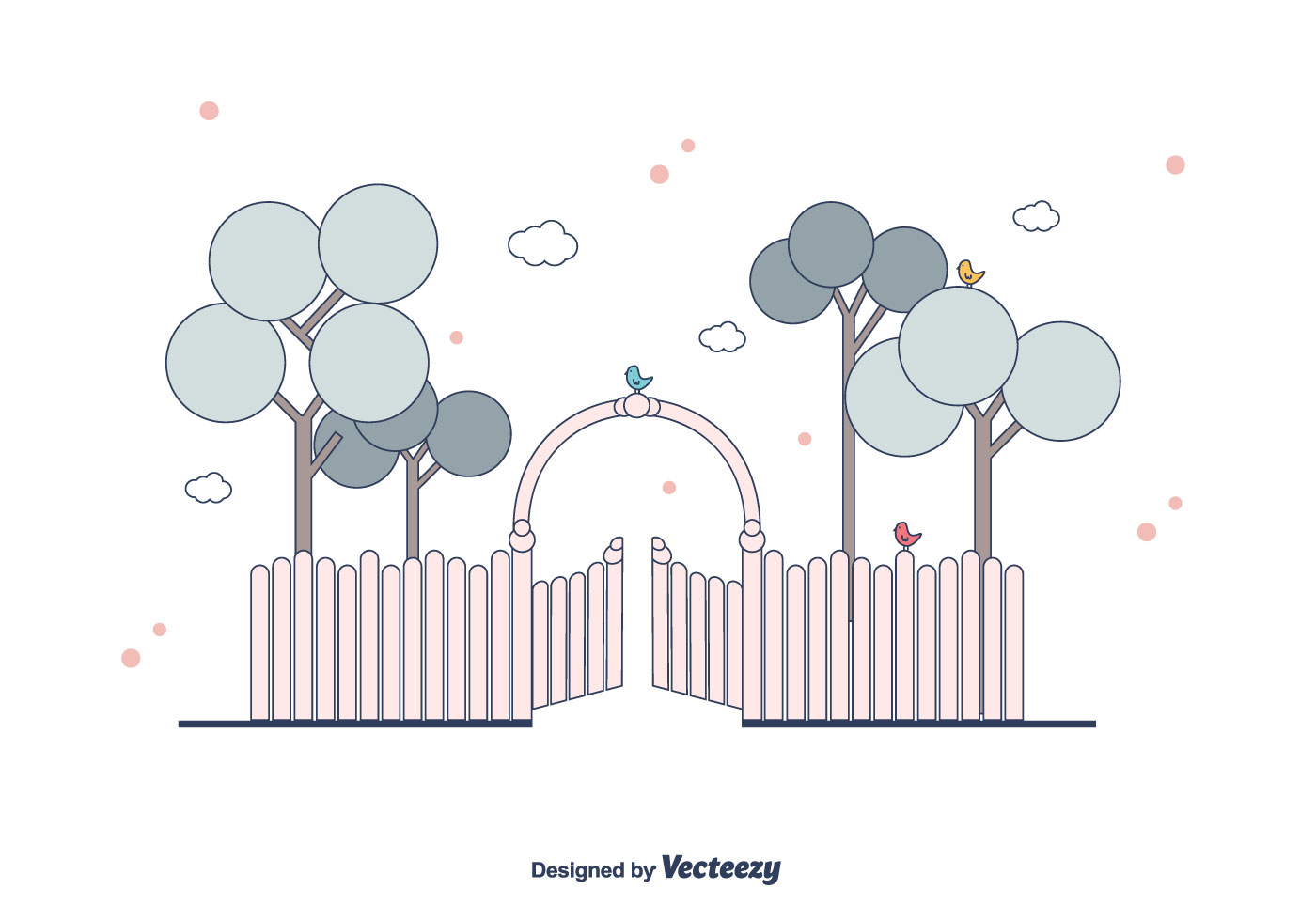 Open Gate Vector 133569 Vector Art at Vecteezy