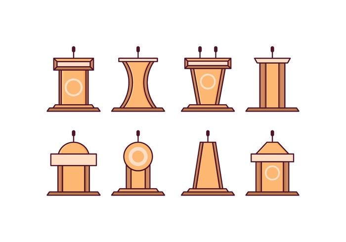 Free Lectern Vector Pack