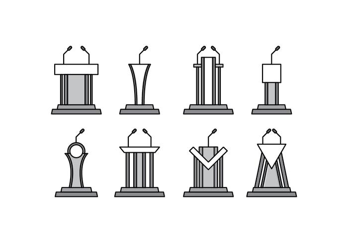 Lectern Vector Pack