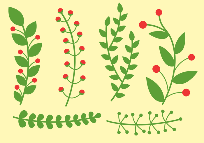 Vector de las plantas libres