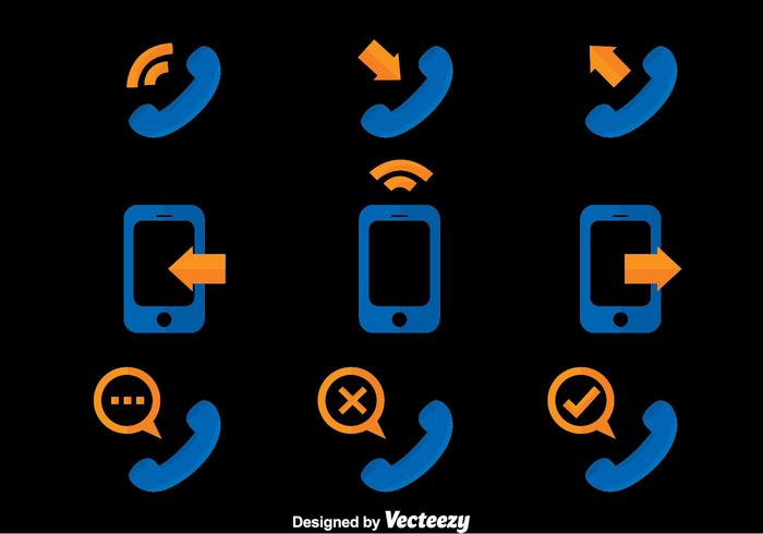 Phone Communication Icons Vector Phone Communication Icons Vector