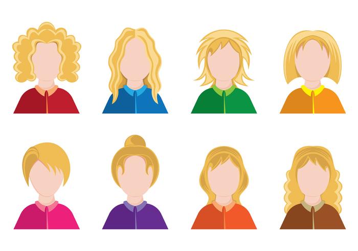 Set Of Personas Icons vector