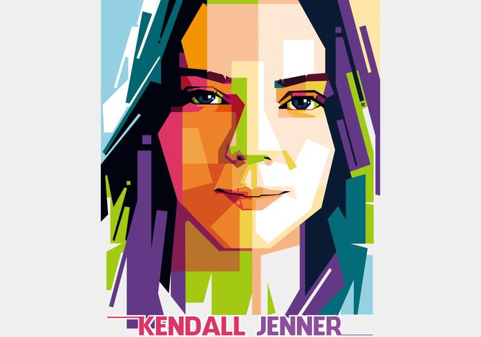 Kendall Jenner - Hollywood Style - WPAP vector