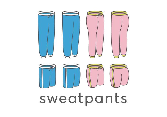 Sweatpants vectors Sweatpants vectors