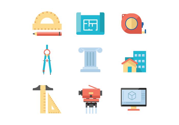 Free Architect Icons vector
