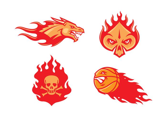 Free Flame Mascot Vector