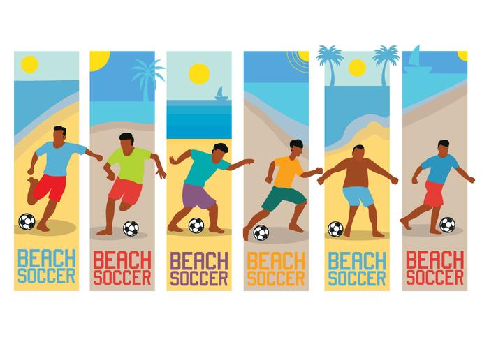 Vector de fútbol playa