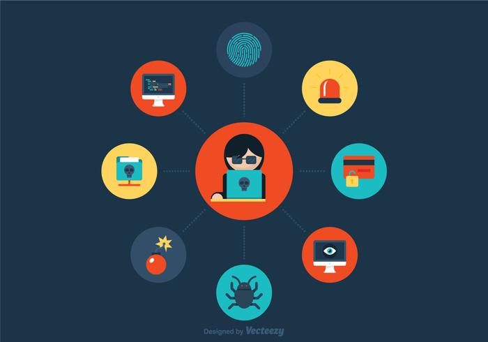 Free Data Theft Vector Icons