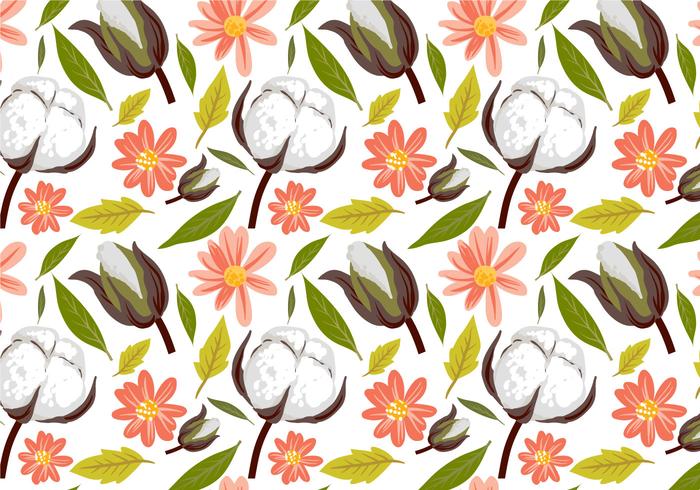 Free Cotton Pattern Vectors