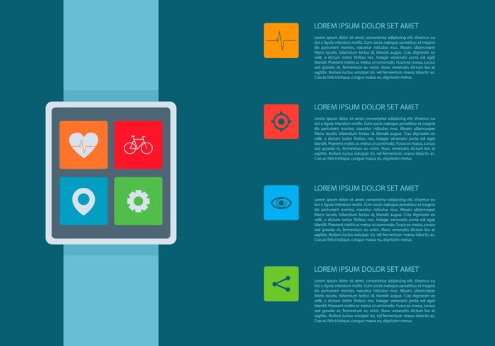 Heart Rate Smartwatch Infographic Template Heart Rate Smartwatch Infographic Template
