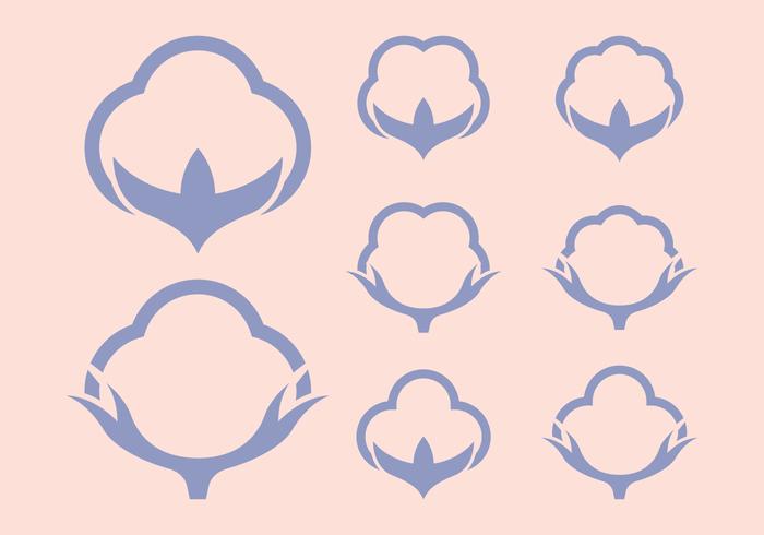 Cotton Icons Logo vector