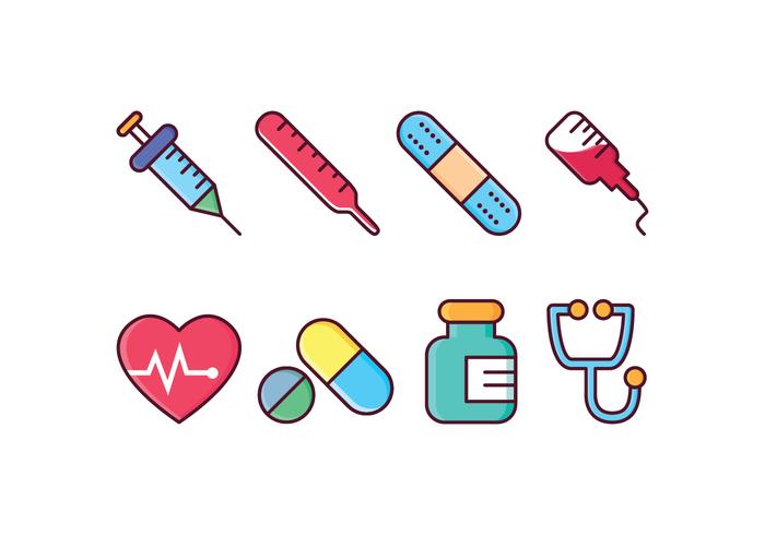 Free Medical Icon Set vector