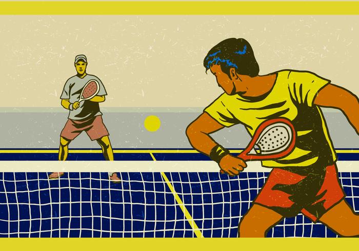 Padel Jugador Profesional vector